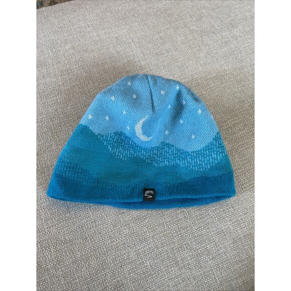 Sunday Afternoons Merino Wool Beanie Glow in the Dark Reversible Moon Unisex Hat - Picture 1 of 10